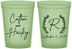 Custom Wedding 16 oz Glow In The Dark Cups - Monogram | 803