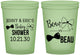 Custom Baby Shower 16 oz Glow In The Dark Cups - Gender Reveal Bow Or Beau | 90004