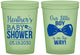 Custom Baby Shower 16 oz Glow In The Dark Cups - Little Boy Is On The Way | 90005