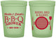 Custom Baby Shower 16 oz Glow In The Dark Cups - Beers Bbq Babies | 90007