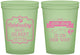 Custom Baby Shower 16 oz Glow In The Dark Cups - Little Lady On The Way | 90022