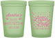 Custom Baby Shower 16 oz Glow In The Dark Cups - Sweet Little Lady | 90024