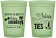 Custom Baby Shower 16 oz Glow In The Dark Cups - Gender Reveal Tutus Or Ties | 90033
