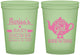 Custom Baby Shower 16 oz Glow In The Dark Cups - Baby Girl Is Brewing | 90034