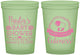 Custom Baby Shower 16 oz Glow In The Dark Cups - Lamb Cuteness | 90038