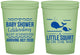 Custom Baby Shower 16 oz Glow In The Dark Cups - Mermaid On Her Way | 90044
