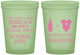 Custom Baby Shower 16 oz Glow In The Dark Cups - Due Date Almost Here | 90052