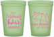 Custom Baby Shower 16 oz Glow In The Dark Cups - Elephant Lets Celebrate | 90058