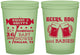 Custom Baby Shower 16 oz Glow In The Dark Cups - Beers Bbq Babies | 90060