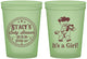 Custom Baby Shower 16 oz Glow In The Dark Cups - Horse It’s A Girl | 90077