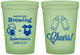 Custom Baby Shower 16 oz Glow In The Dark Cups - Babies Are Brewing | 90080
