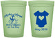 Custom Baby Shower 16 oz Glow In The Dark Cups - Nautical Anchors Aweigh | 90083