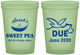 Custom Baby Shower 16 oz Glow In The Dark Cups - Sweat Pea Stork | 90084