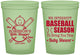 Custom Baby Shower 16 oz Glow In The Dark Cups - Baseball | 90090