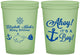 Custom Baby Shower 16 oz Glow In The Dark Cups - Nautical Ahoy It’s A Boy | 90093