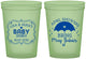 Custom Baby Shower 16 oz Glow In The Dark Cups - April Showers May Babies | 90096