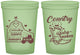 Custom Baby Shower 16 oz Glow In The Dark Cups - Farm Tractor Country | 90102