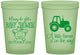 Custom Baby Shower 16 oz Glow In The Dark Cups - Little Farmer | 90108