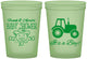 Custom Baby Shower 16 oz Glow In The Dark Cups - Tractor | 90109