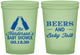 Custom Baby Shower 16 oz Glow In The Dark Cups - Beers And Baby Talk | 90117