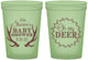 Custom Baby Shower 16 oz Glow In The Dark Cups - Oh My Deer Christmas | 90121