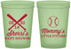 Custom Baby Shower 16 oz Glow In The Dark Cups - Baseball Little Pitcher | 90137