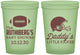 Custom Baby Shower 16 oz Glow In The Dark Cups - Football Little Kicker | 90139