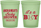 Custom Baby Shower 16 oz Glow In The Dark Cups - Baseball Its A Boy | 90143