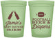 Custom Baby Shower 16 oz Glow In The Dark Cups - Football Beer Diapers | 90148