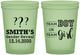 Custom Baby Shower 16 oz Glow In The Dark Cups - Gender Reveal | 90150