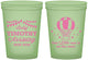Custom Baby Shower 16 oz Glow In The Dark Cups - Hot Air Balloon | 90162