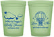 Custom Baby Shower 16 oz Glow In The Dark Cups - Love Is In The Air | 90163