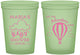 Custom Baby Shower 16 oz Glow In The Dark Cups - Hot Air Balloon | 90164
