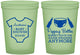 Custom Baby Shower 16 oz Glow In The Dark Cups - Popping Bottles | 90169