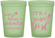 Custom Baby Shower 16 oz Glow In The Dark Cups - Baby Girl | 90171