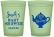 Custom Baby Shower 16 oz Glow In The Dark Cups - Baby Is Brewing | 90172