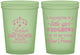 Custom Baby Shower 16 oz Glow In The Dark Cups - Little Girls Best Friend | 90173