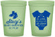 Custom Baby Shower 16 oz Glow In The Dark Cups - Loved By All | 90188