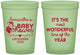 Custom Baby Shower 16 oz Glow In The Dark Cups - Christmas | 90191