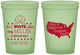 Custom Baby Shower 16 oz Glow In The Dark Cups - Red White Blue | 90197