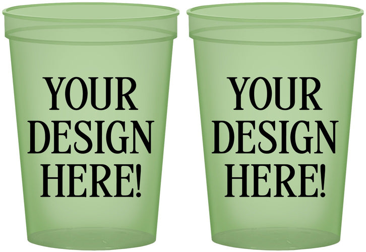 16 oz Glow In The Dark Cups - Design Your Own