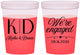 Custom Engagement 16 oz Color Changing Cups - We Are Engaged | 10001