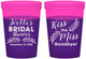 Custom Bridal Shower 16 oz Color Changing Cups - Kiss The Miss Goodbye | 100010