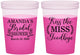 Custom Bridal Shower 16 oz Color Changing Cups - Kiss The Miss Goodbye | 100017