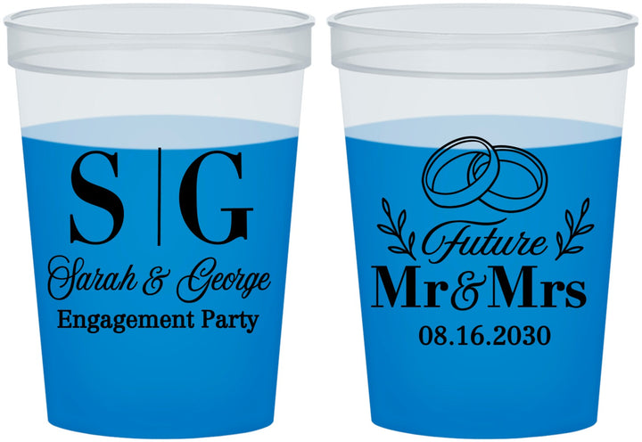 Custom Engagement 16 oz Color Changing Cups - Future Mr And Mrs | 10002