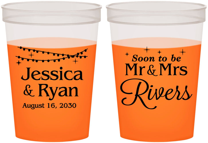 Custom Engagement 16 oz Color Changing Cups - Soon To Be Mr And Mrs | 10008