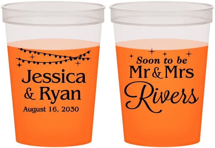 Custom Engagement 16 oz Color Changing Cups - Soon To Be Mr And Mrs | 10008