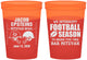 Custom Bar Mitzvah 16 oz Color Changing Cups - 13th Birthday Football | 110003