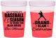 Custom Bar Mitzvah 16 oz Color Changing Cups - 13th Birthday Baseball | 110004