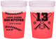 Custom Bar Mitzvah 16 oz Color Changing Cups - 13th Birthday Baseball | 110005
